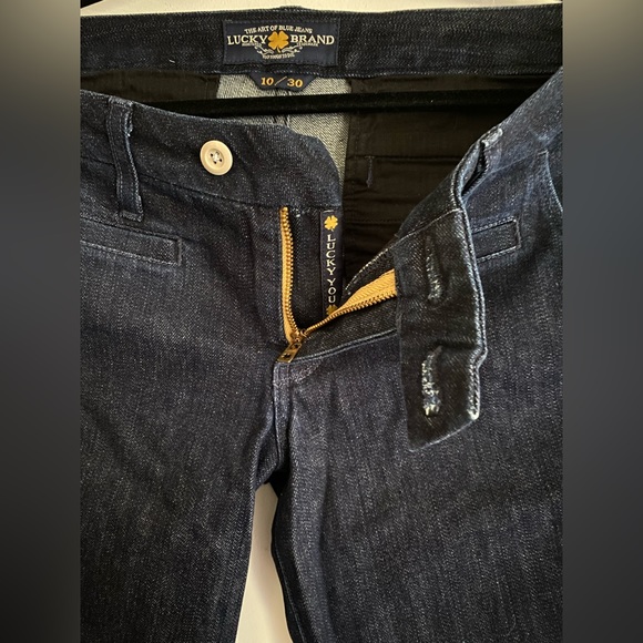 Low rise trouser Lucky Brand Jeans flared bottoms size 10 / 30 - Picture 2 of 7